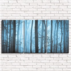 Модульная картина Туманные деревья 3-1