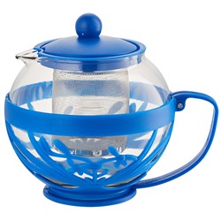 Чайник заварочный 750мл ВЕ-5572/9 синий с металлическим фильтром