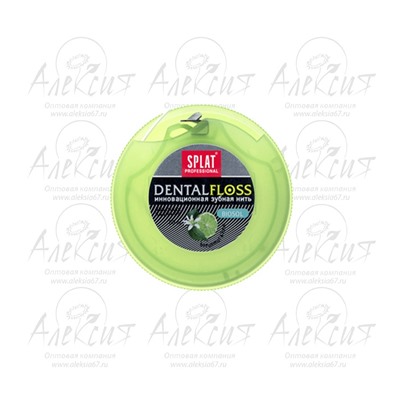 "Splat" Зубная нить Professional DentalFloss с ароматом БЕРГАМОТА И ЛАЙМА 30 м