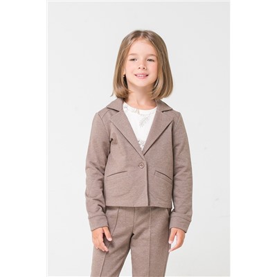 Куртка для девочки Crockid КР 301298 коричневый меланж к291