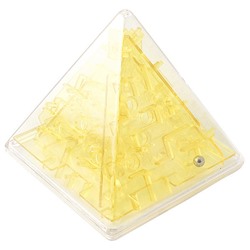 97520 Головоломка лабиринт Пирамида желтая