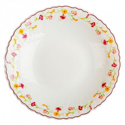 Тарелка суповая круглая d=21,5см 0001Т14/22-SK "Полевые цветы"