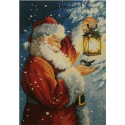 АРМ CF085 "Санта Клаус с фонарем", 20х30 см