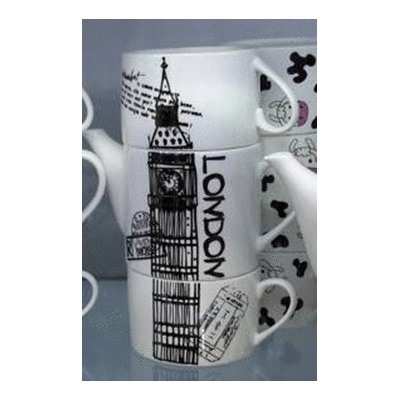 97460 Подарочный набор Чайник с двумя кружками LONDON