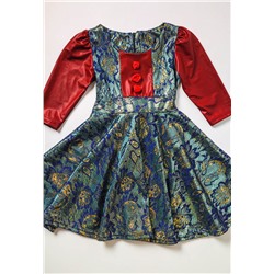 Платье детское праздничное с розочками  арт. 254736