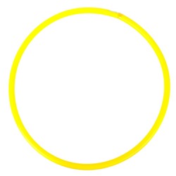Обруч, диаметр 60 см, цвет желтый У634