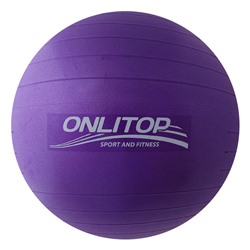 Мяч гимнастический d=65 см, 900 гр, плотный, антивзрыв, цвет фиолетовый
