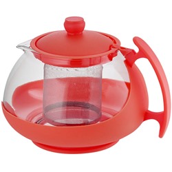 Чайник заварочный 750мл ВЕ-5571/1 красный с металлическим фильтром
