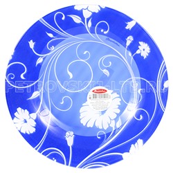 "Serenade Blue" Тарелка мелкая стеклянная д200мм, h15мм (Россия)