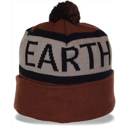 Теплая шапка Earth. Удобный головной убор для активных парней №4097