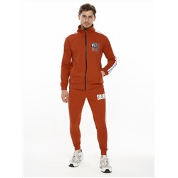 Спортивный костюм трикотажный оранжевого цвета 9153O