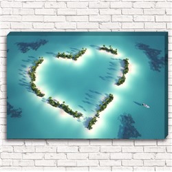 Фотокартина Остров сердце