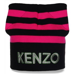 Очаровательная шапка Kenzo с яркими полосками и замечательными ушками всем милым девчонкам  №4620