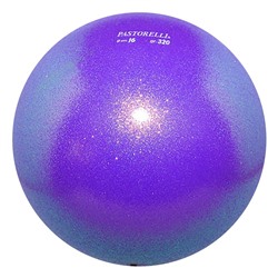 Мяч гимнастический PASTORELLI Диаметр 16 см, GLITTER HV Фиолетовый