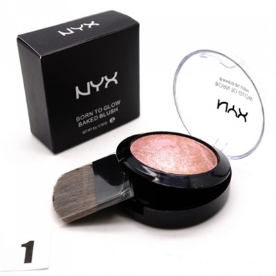 NYX BORN TO GLOW - №1, румяна запечёные 8 г