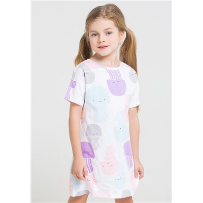 Сорочка для девочки Crockid К 1148 медузы на белом