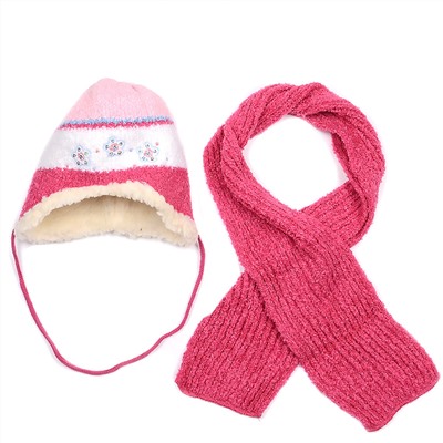Комплект шапка шарф, детский 45615.16 (малиново-розовый)