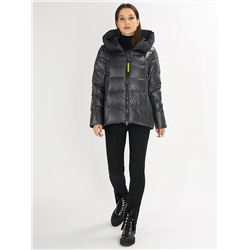 Куртка зимняя big size темно-серого цвета 72117TC