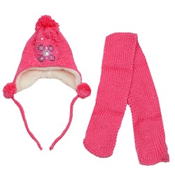 Комплект шапка шарф, детский 45611.56 (малиновый)