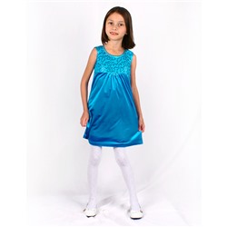 Бирюзовое платье для девочки 82963-ДН18