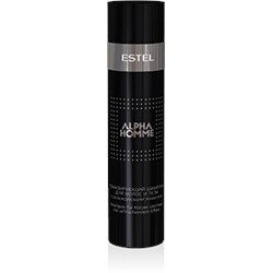 АH.1 Тонизирующий шампунь с охлаждающим эффектом для волос и тела ESTEL ALPHA HOMME, 250 мл, мужская серия