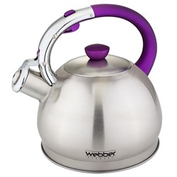 Чайник со свистком 2,0л Webber ВЕ-0546 сатин
