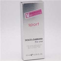 DOLCE & GABBANA THE ONE SPORT, мужские масляные духи с феромонами 10 мл