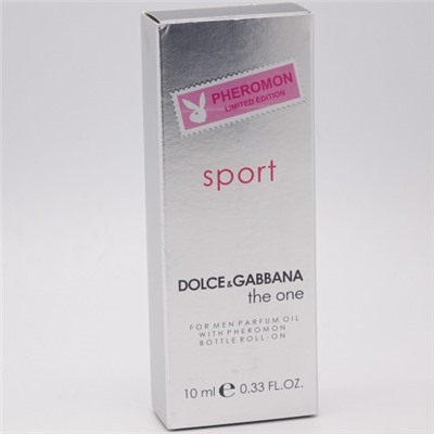 DOLCE & GABBANA THE ONE SPORT, мужские масляные духи с феромонами 10 мл