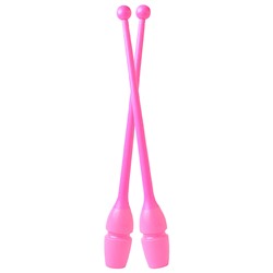 Булавы гимнастические сборные PASTORELLI MASHA 40,50 см FIG Розовые флуоресцентный