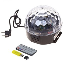 discshar-176usu Дискошар MP3 LED Magic ball light с динамиком и USB для флешки + пульт