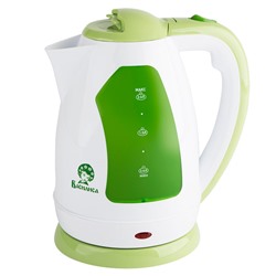 Чайник электрический 2,0л ВАСИЛИСА Т2-1500 белый с зеленым