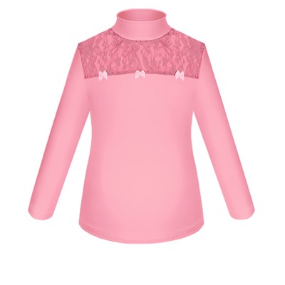 Школьная розовая блузка для девочки 7732-ДШ17