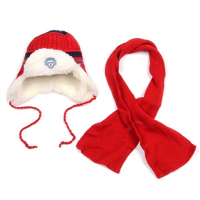 Комплект шапка шарф, детский 45615.43 (красный)