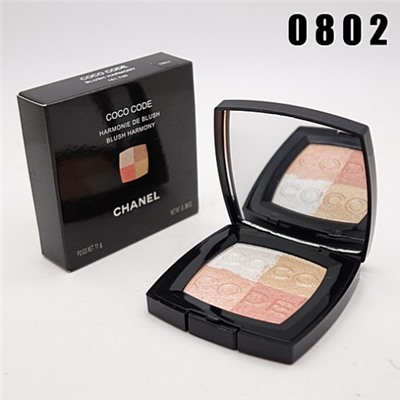 CHANEL COCO CODE - 0802, румяна запечёные 4 тона 11 г