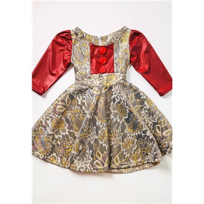 Платье детское праздничное с розочками арт. 254710