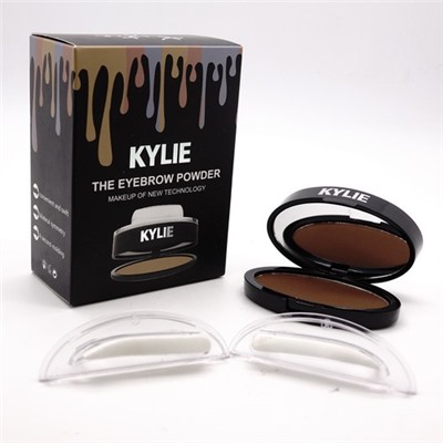 KYLIE THE EYEBROW POWDER - №2, тени для бровей с трафаретом