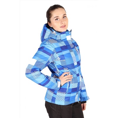 Женский зимний костюм горнолыжный синего цвета 01784S