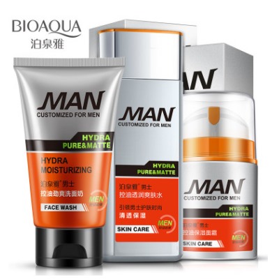 BIOAQUA Косметический набор для мужчин (3шт)- для проблемной кожи