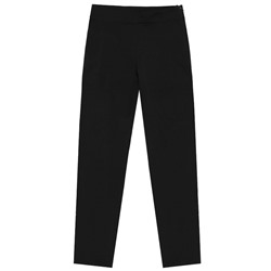Черные  брюки для девочек на поясе 80811-ДШ21