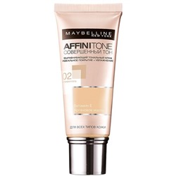 Тональный крем Maybelline Affinitone Vitamin E Совершенный тон, тон 02, слоновая кость.