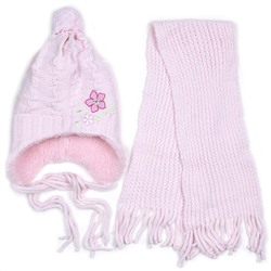 Комплект шапка шарф, детский 45611.27 (св. розовый)