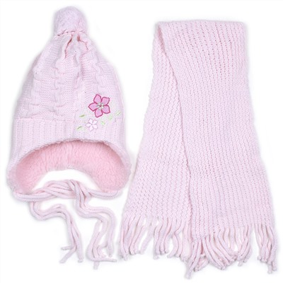 Комплект шапка шарф, детский 45611.27 (св. розовый)