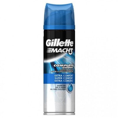 Гель для бритья Gillette Mach 3 Extra Comfort, комфортное бритье, 200 мл.