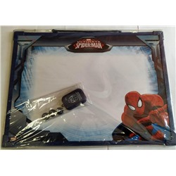 Доска магнитно-маркерная, Spider-man (41,5х30,5 см) на веревочке в комплекте с магнитами и стеркой