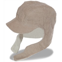 Зимняя микровельветовая мужская шапка с козырьком на флисе. Уникальная и уютная модель. Полный комфорт по минимальной цене  №5088
