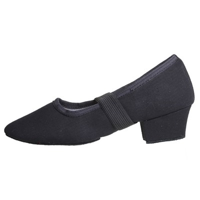 Туфли тренировочные, тканевые, модель №1, длина по стельке 19,5 см, цвет чёрный