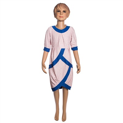 Платье детское 9765.2 (бежево-синий)