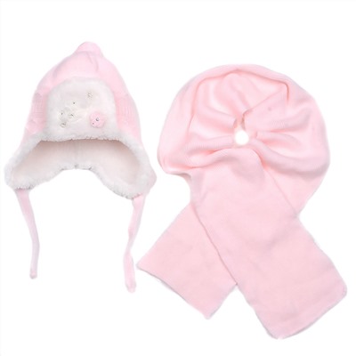 Комплект шапка шарф, детский 45615.26 (розовый)