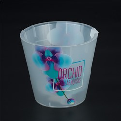 Горшок для цветов пластик 160 Фиджи Орхид Деко 1,6 л голубая орхидея 6196