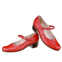 Туфли женские "Лодочка", каблук 3,5 см, размер 43, цвет красный